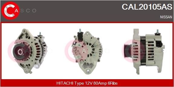 CASCO Alternateur CAL20105AS CASCO CAL20105AS Alternateur NISSAN Almera I Berline (N15) 1.8 114 CV 1997