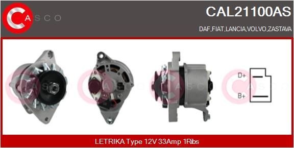 CASCO Alternatore CAL21100AS CASCO CAL21100AS Alternatore Volvo 142 prezzo