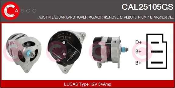 CASCO Alternatore CAL25105GS CASCO CAL25105GS Dinamo MORRIS Marina Coupe originali prezzo