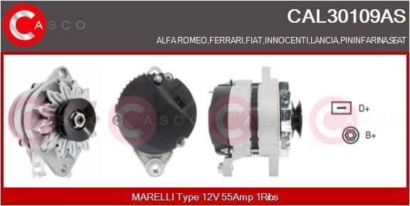 Dynamo / Alternator CASCO CAL30109AS CASCO CAL30109AS Generator FERRARI 550 / 575M Maranello 2000