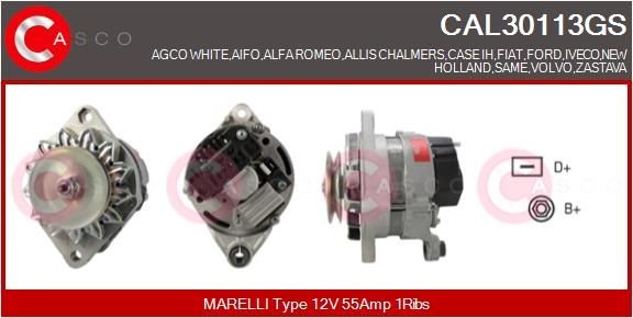 CASCO Alternatore CAL30113GS CASCO CAL30113GS Alternatore 66 Station Wagon originale prezzo