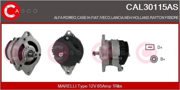 CASCO Ģenerators CAL30115AS CASCO Ģenerators LEXUS CAL30115AS