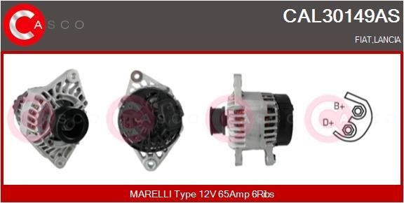 CASCO Ģenerators CAL30149AS CASCO CAL30149AS Ģenerators Fiat Barchetta 183 lēti