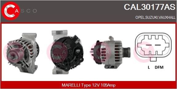 CASCO Ģenerators CAL30177AS Ģenerators CASCO WAGON R+ CAL30177AS lēti