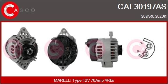Alternatore CASCO CAL30197AS CASCO CAL30197AS costo Alternatore Suzuki IGNIS 2002