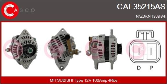 CASCO Alternateur CAL35215AS Mazda 2 Alternateur CASCO CAL35215AS