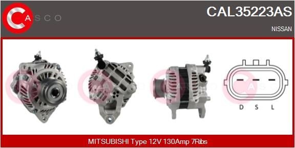 CASCO Alternatore CAL35223AS CAL35223AS costo Alternatore CASCO NISSAN LAUREL