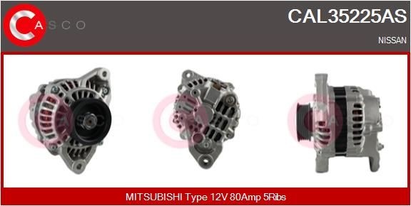 CASCO Alternador CAL35225AS CASCO CAL35225AS Electricidad NISSAN 200 SX (S14) 1998