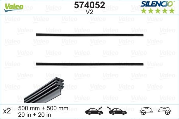 VALEO Wischergummi 574052 Preis Toyota TA1_ Wischergummi 574052 VALEO