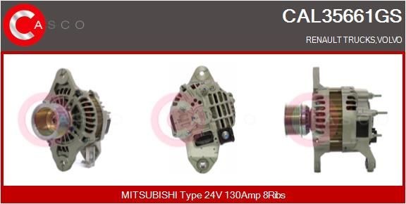 CASCO Alternador CAL35661GS CAL35661GS Alternador CASCO VOLVO C30