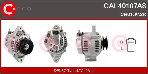 Lichtmaschine CASCO CAL40107AS CASCO CAL40107AS: Generator Daihatsu HIJET 2002