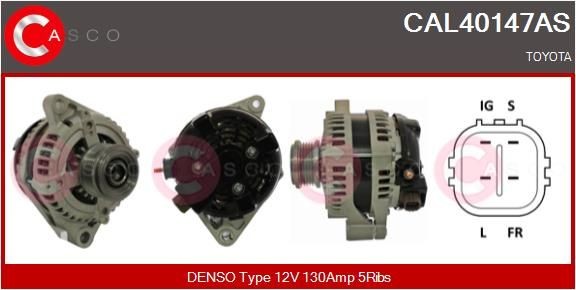 Alternateur CASCO CAL40147AS CASCO CAL40147AS Dynamo TOYOTA RAV 4 2004