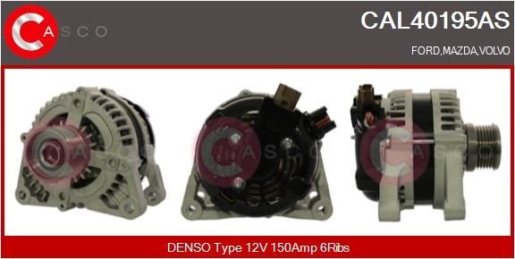 CASCO Alternador CAL40195AS Motor de arranque alternador CASCO Volvo C30 CAL40195AS