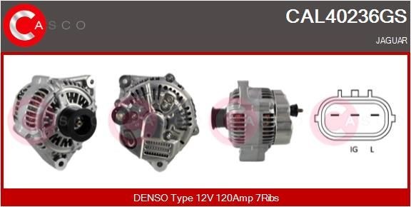 CASCO Alternator CAL40236GS CASCO CAL40236GS Jaguar XK 8 Coupe alternator cost