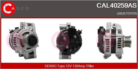 Generaator CASCO CAL40259AS CASCO CAL40259AS: Generaator Lexus IS 2005