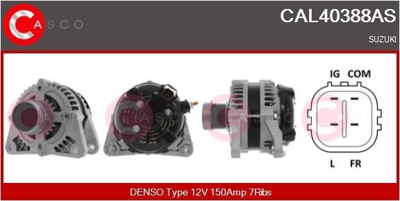 CASCO Ģenerators CAL40388AS CAL40388AS Ģenerators CASCO SUZUKI WAGON R+