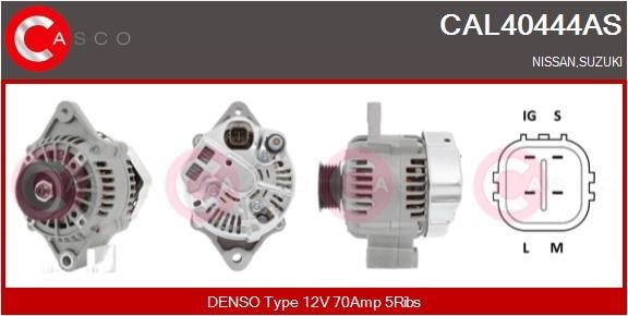CASCO Alternatore CAL40444AS CASCO CAL40444AS Generatore Nissan Pixo UA0 prezzo