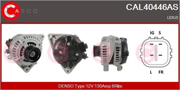 CASCO Dynamo / Alternator CAL40446AS Alternator LEXUS CASCO CAL40446AS