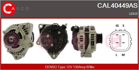 Alternatore CASCO CAL40449AS CASCO CAL40449AS Dinamo Lexus GS 2011