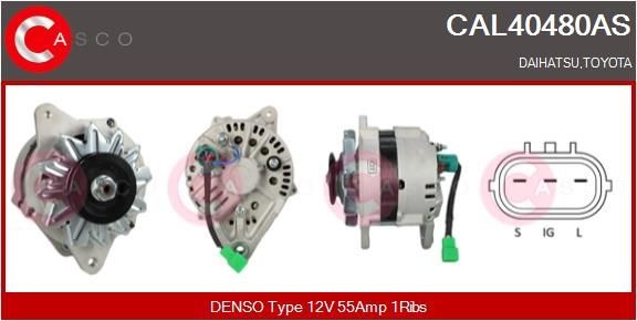 CASCO Alternátor CAL40480AS CASCO CAL40480AS Alternátor Cressida II Estate (X60) cena