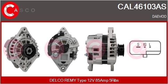 Generator CASCO CAL46103AS CASCO CAL46103AS Alternator DAEWOO LANOS 2009
