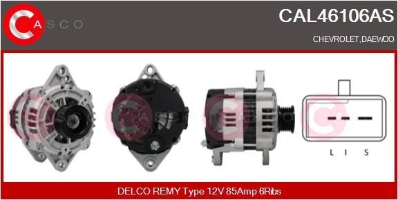 Dynamo / Alternator CASCO CAL46106AS CASCO CAL46106AS: Wisselstroomdynamo Chevy KALOS 2016