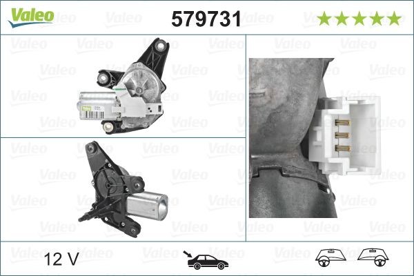 VALEO Viskermotor 579731 VALEO 579731 Opel Corsa A TR Viskermotor pris