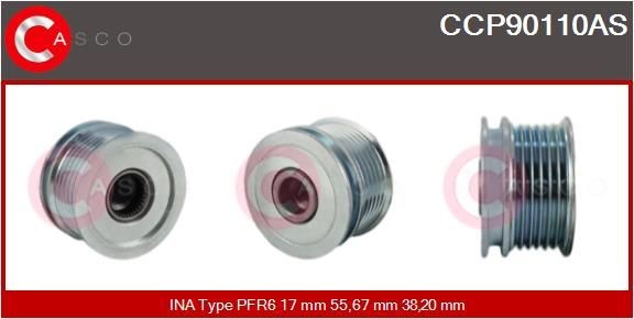 CASCO Puleggia cinghia, Alternatore CCP90110AS CASCO CCP90110AS Ricambi alternatore Mercedes W201 prezzo