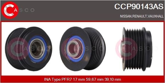 CASCO Remenica alternátora CCP90143AS CASCO CCP90143AS Remenica alternátora