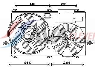 AVA COOLING SYSTEMS Koelventilator CN7554 CN7554 AVA COOLING SYSTEMS Motor ventilator Fiat goedkoop