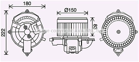 PRASCO Motor eléctrico, ventilador do habitáculo CN8310 PRASCO CN8310 originais Ventilador interno RENAULT TRUCKS B preço