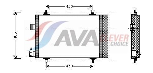 AVA COOLING SYSTEMS Condensador, ar condicionado CNA5173D AVA COOLING SYSTEMS CNA5173D Condensador de climatização Xsara baratos