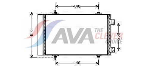 AVA COOLING SYSTEMS Kondenzátor klimatizácie CNA5263D AVA COOLING SYSTEMS CNA5263D Kondenzátor klimatizácie Fiat Scudo Van lacné