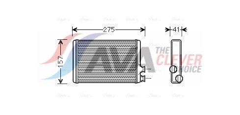 AVA COOLING SYSTEMS Heater matrix CNA6305 AVA COOLING SYSTEMS CNA6305 Citroen C6 Saloon heater matrix cost