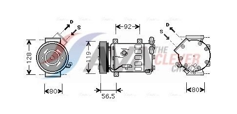 AVA COOLING SYSTEMS Kompresor klimatizácie CNAK242 Sprężarka klimatyzacji AVA COOLING SYSTEMS 1007 CNAK242 lacné