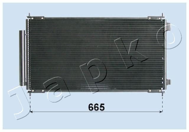 JAPKO Kondensator, klimaanlæg CND193018 CND193018 Kondensor AC HONDA ACCORD JAPKO
