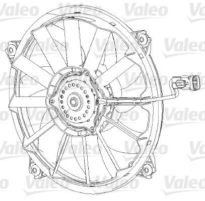 VALEO Kjølevifte 696091 Radiatorvifte VALEO ALLROAD 696091 billige