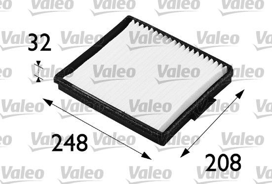 VALEO Kupéfilter 698196 698196 VALEO filter, kupéventilation HONDA STREAM