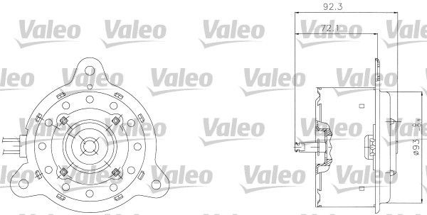 VALEO Elektromotor, kølerventilator 698301 Elektromotor, kølerventilator VALEO Citroën BERLINGO 698301