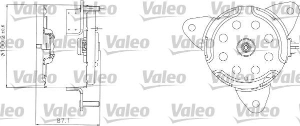 VALEO Elettromotore, Ventola radiatore 698303 698303 costo Elettromotore, ventola radiatore PEUGEOT 208 VALEO