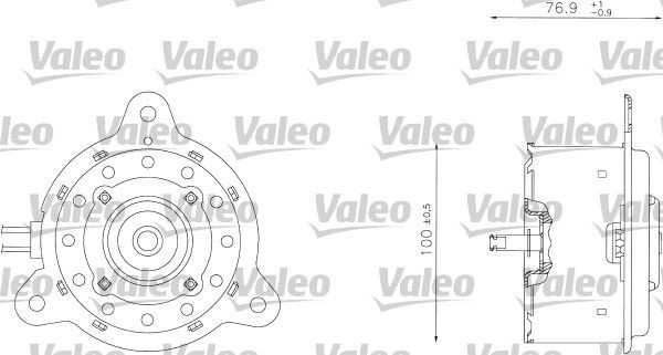 VALEO Elmotor, kylarfläkt 698342 698342 Elmotor, kylarfläkt VALEO HONDA HR-V