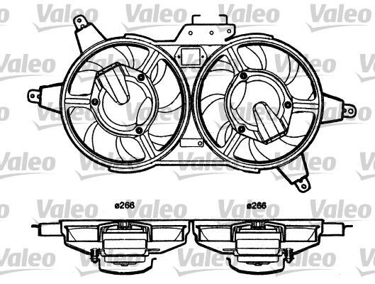 VALEO Fan, radiator 698362 698362 VALEO radiator fan for FIAT SCUDO