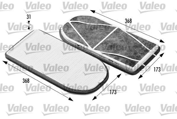 Filtro, ar do habitáculo VALEO 698470 VALEO CLIMFILTER PROTECT 698470: Filtro do habitáculo BMW Série 7 1999
