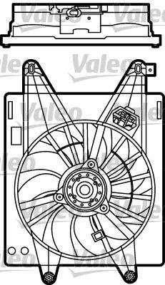 VALEO Motoventilateur 698485 698485 Ventilateur de radiateur VALEO FIAT STRADA