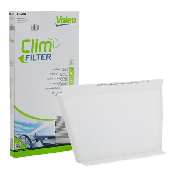 VALEO Kupéfilter 698700 pris Pollenfilter Mercedes-Benz A209 698700 VALEO