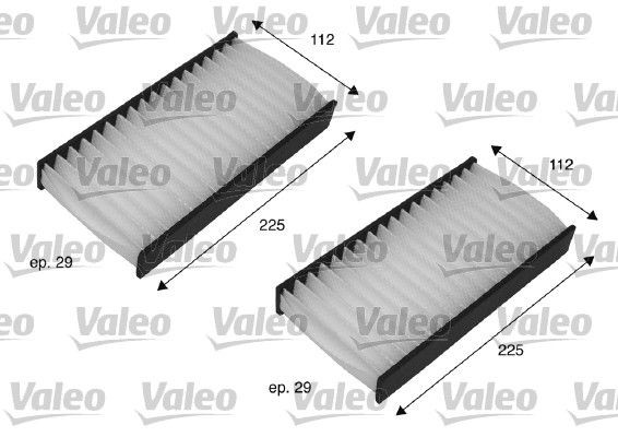 Filtro, ar do habitáculo VALEO 698735 VALEO CLIMFILTER COMFORT 698735 Filtro de ar do habitáculo HONDA CR-V 2003