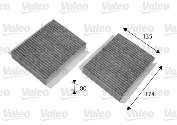 Kupefilter VALEO 698747 VALEO CLIMFILTER PROTECT 698747: Klimafilter Alfa Romeo 147 2006