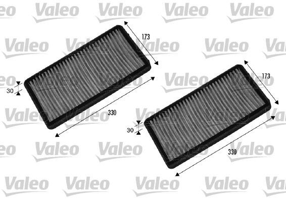 Interieurfilter VALEO 698857 VALEO CLIMFILTER PROTECT 698857 Pollenfilter BMW 7-serie 2006