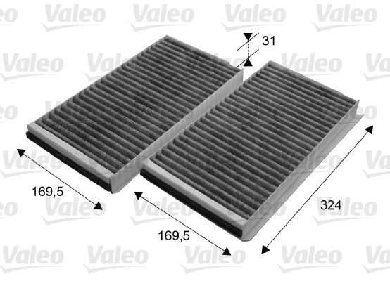 VALEO Pollenfilter 698864 Pollenfilter VALEO 4-serie 698864 billig