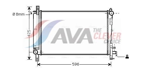 Radiators, Motora dzesēšanas sistēma AVA COOLING SYSTEMS CRA2080 AVA COOLING SYSTEMS CRA2080 Ūdens radiatori Chrysler VOYAGER 2004